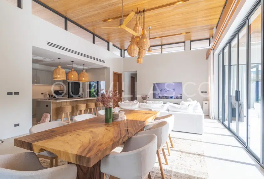 Luxurious open-plan living and dining space.