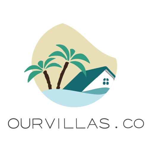 property management company in Phuket: OurVillas.co logo with palms and a villa.