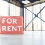 apartment rentals in Phuket: For rent sign inside an office space